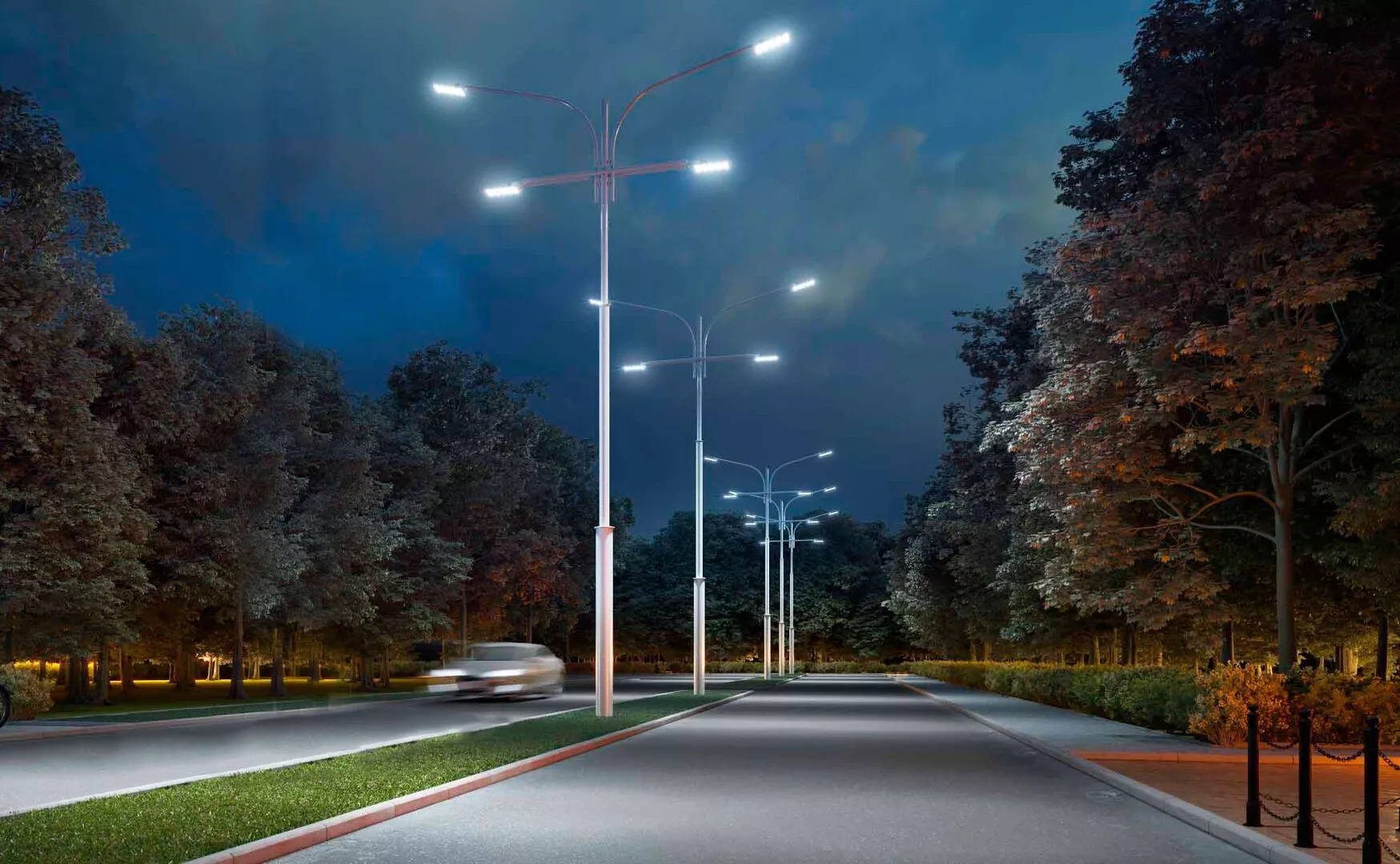 Опоры освещения на ул. Фурманова, Екатеринбург